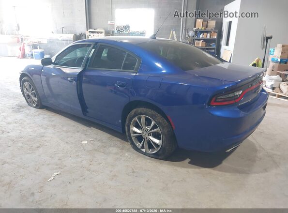 2C3CDXJG3MH553916 2021 DODGE CHARGER Синий Задняя левая четверть