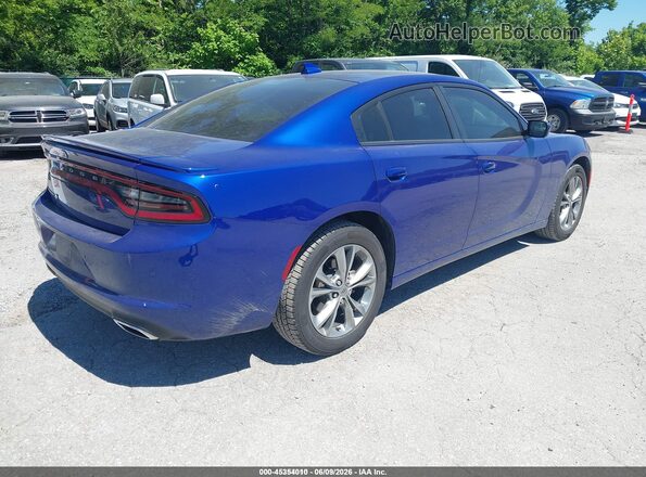 2C3CDXJG4LH220350 2020 DODGE CHARGER Blue Задня права чверть