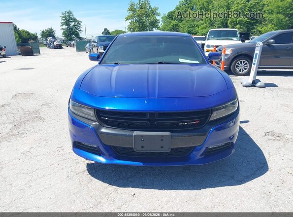 2C3CDXJG4LH220350 2020 DODGE CHARGER Blue Вид щитка приладів