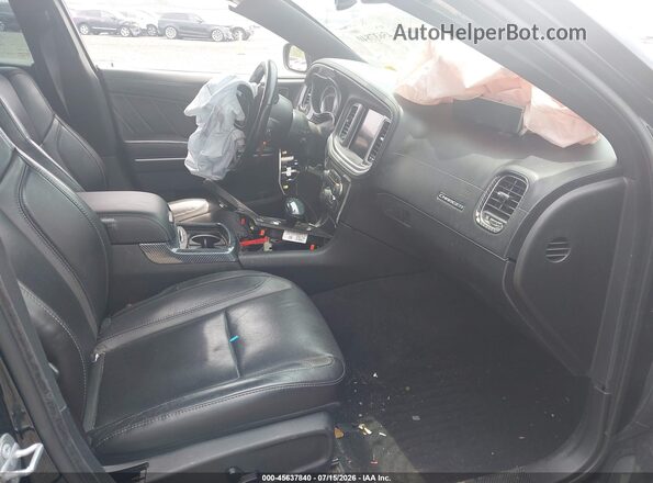 2C3CDXJG4NH115634 2022 DODGE CHARGER Черный Вид салона спереди