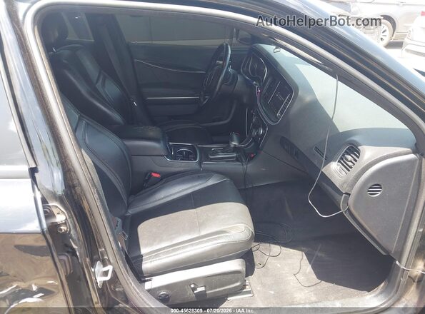 2C3CDXJG5JH174637 2018 DODGE CHARGER Black Front interior view