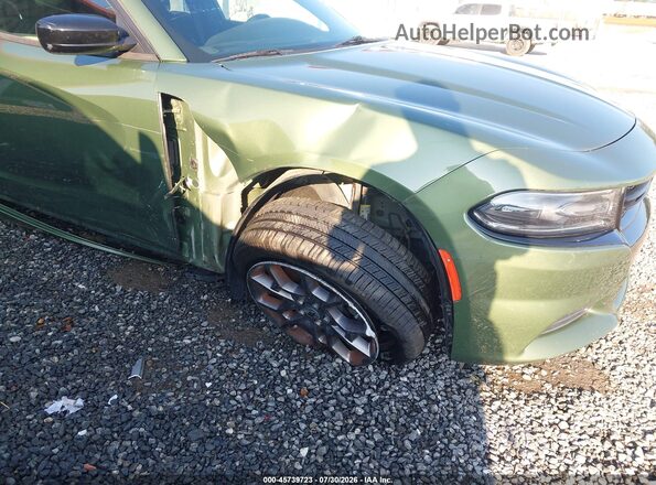 2C3CDXJG5JH330787 2018 DODGE CHARGER Green Widok z przodu