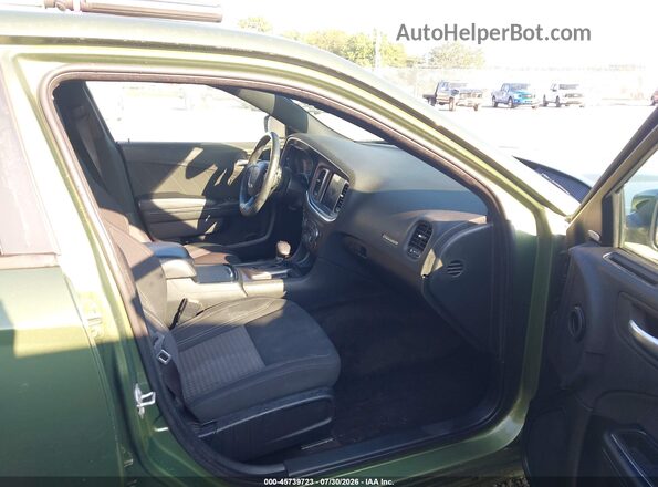 2C3CDXJG5JH330787 2018 DODGE CHARGER Green Widok wnętrza z przodu