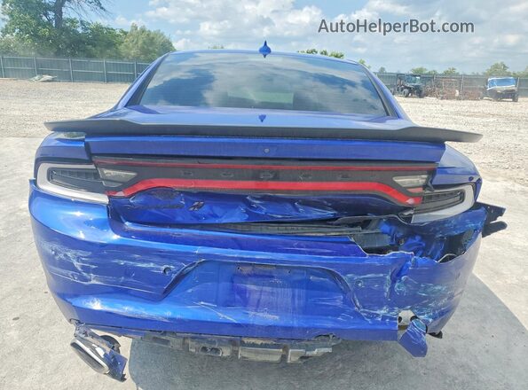 2C3CDXJG5MH609192 2021 DODGE CHARGER Blue Rear view
