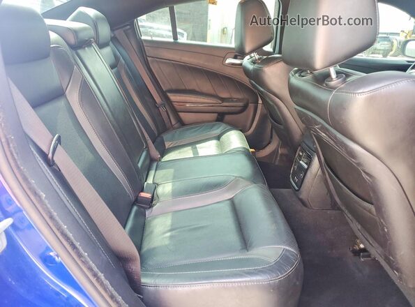 2C3CDXJG5MH609192 2021 DODGE CHARGER Blue Rear seats view