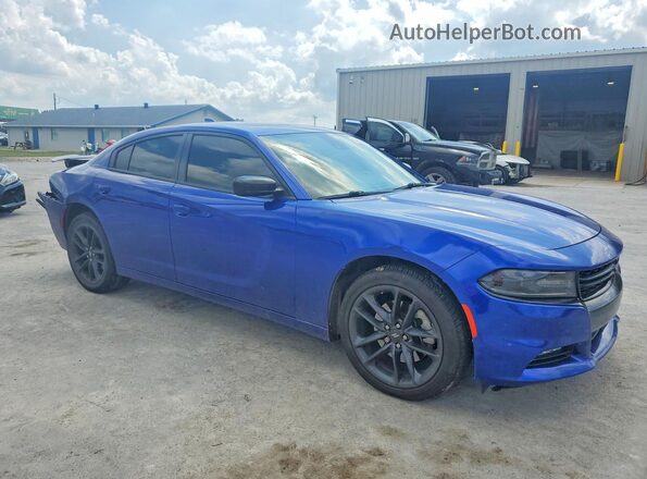 2C3CDXJG5MH609192 2021 DODGE CHARGER Blue Front right