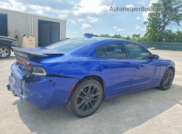 2C3CDXJG5MH609192 2021 DODGE CHARGER Blue Rear right