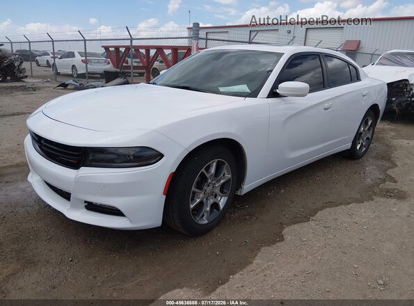 2C3CDXJG6HH521421 2017 DODGE CHARGER White წინა მარცხენა ხედი სამი მეოთხედიდან