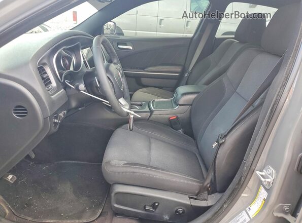 2C3CDXJG6HH585619 2017 DODGE CHARGER Gray წინა სალონის ხედი