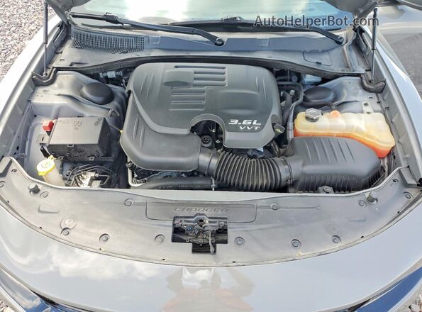 2C3CDXJG6HH585619 2017 DODGE CHARGER Gray უკანა სალონის ხედი