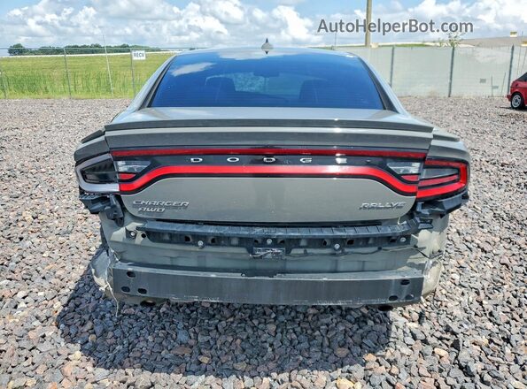 2C3CDXJG6HH585619 2017 DODGE CHARGER Gray უკანა ხედი