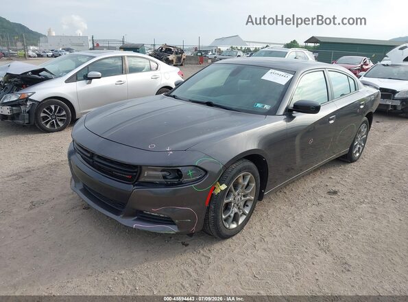 2C3CDXJG6HH590528 2017 DODGE CHARGER Gray Առջևի ձախ երեք քառորդ տեսարան