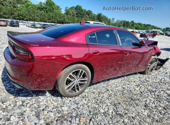 2C3CDXJG6KH533334 2019 DODGE CHARGER Красный Задняя правая четверть