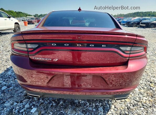 2C3CDXJG6KH533334 2019 DODGE CHARGER Красный Вид сзади