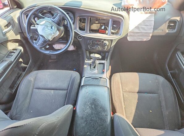 2C3CDXJG6KH533334 2019 DODGE CHARGER Красный Вид панели приборов