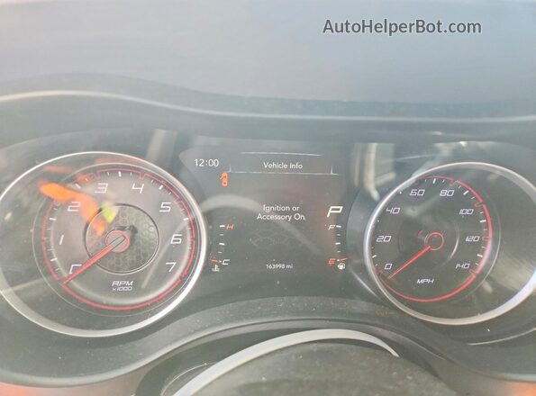 2C3CDXJG6KH533334 2019 DODGE CHARGER Красный Вид щитка приборов