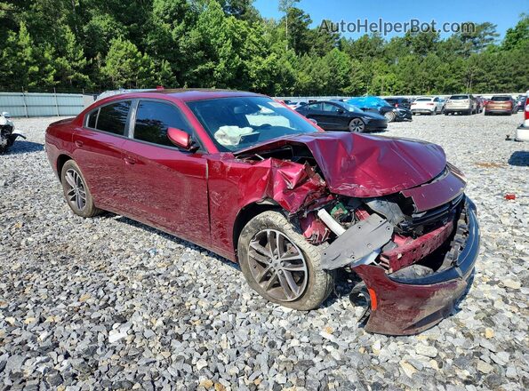 2C3CDXJG6KH533334 2019 DODGE CHARGER Красный Передняя правая четверть