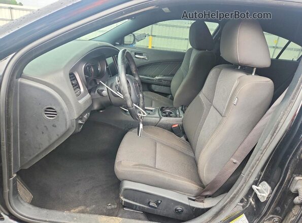 2C3CDXJG6KH710660 2019 DODGE CHARGER Black Front interior view