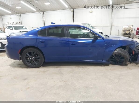 2C3CDXJG6LH245816 2020 DODGE CHARGER Blue Սալոնի հետևի տեսք