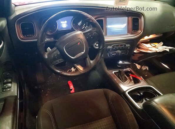 2C3CDXJG6NH195017 2022 DODGE CHARGER Black წინა პანელის ხედი