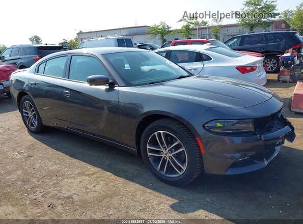 2C3CDXJG7KH589475 2019 DODGE CHARGER Gray Widok wnętrza z tyłu