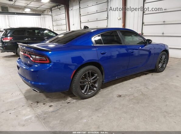 2C3CDXJG7KH638271 2019 DODGE CHARGER Blue Trasero derecho