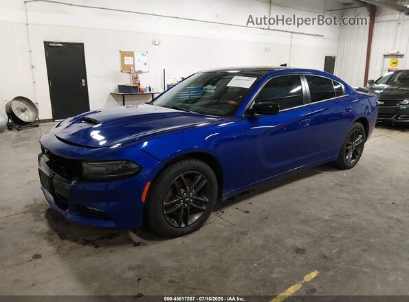 2C3CDXJG7KH638271 2019 DODGE CHARGER Blue Vista tres cuartos delantera izquierda