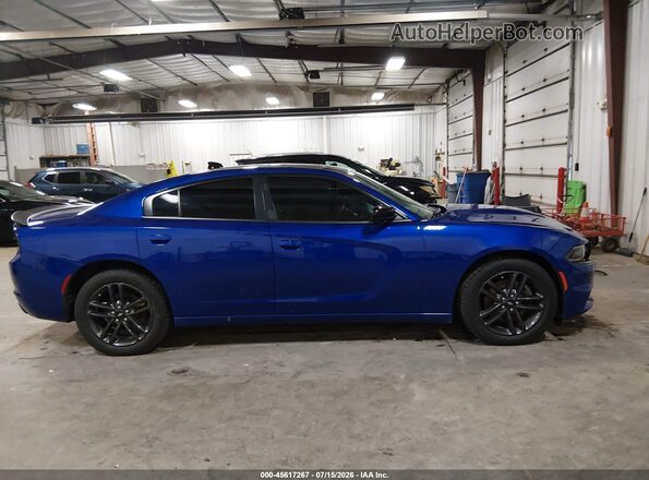 2C3CDXJG7KH638271 2019 DODGE CHARGER Blue Vista interior trasera