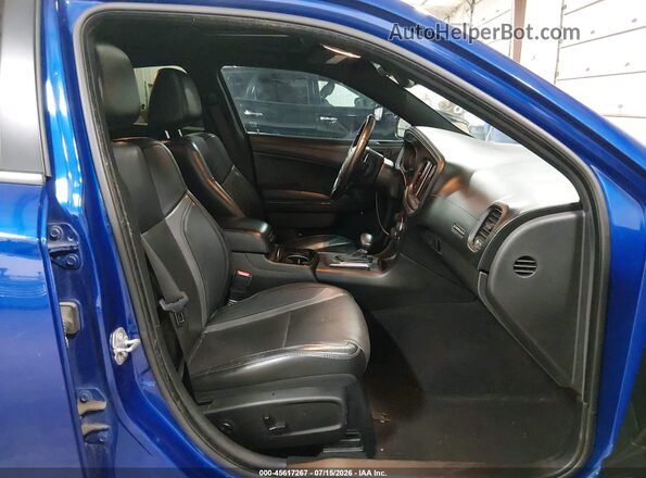 2C3CDXJG7KH638271 2019 DODGE CHARGER Blue Vista interior delantera
