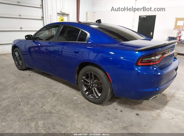 2C3CDXJG7KH638271 2019 DODGE CHARGER Blue Trasero izquierdo