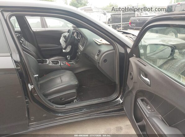 2C3CDXJG8GH319839 2016 DODGE CHARGER Black Front interior view