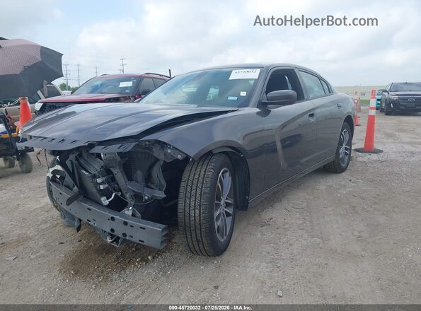 2C3CDXJG8KH545310 2019 DODGE CHARGER Gray Передня ліва чверть