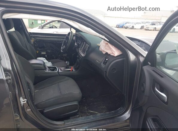 2C3CDXJG8KH545310 2019 DODGE CHARGER Gray Вид салону спереду