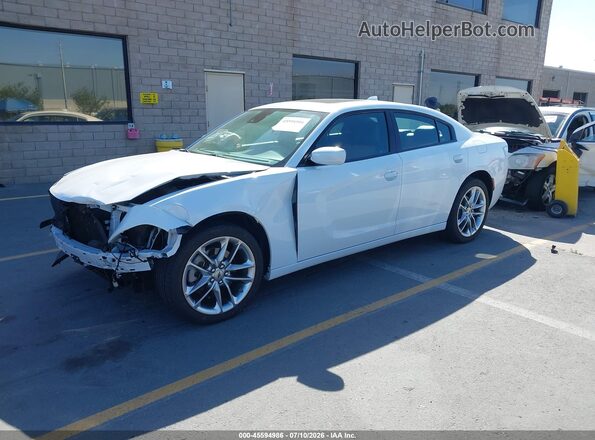 2C3CDXJG8NH167364 2022 DODGE CHARGER White Vista tres cuartos delantera izquierda