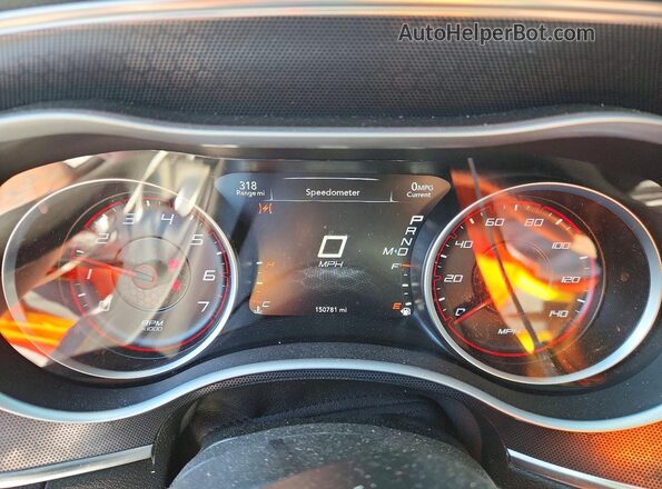 2C3CDXJG9GH306680 2016 DODGE CHARGER Black ხელსაწყოთა პანელის ხედი