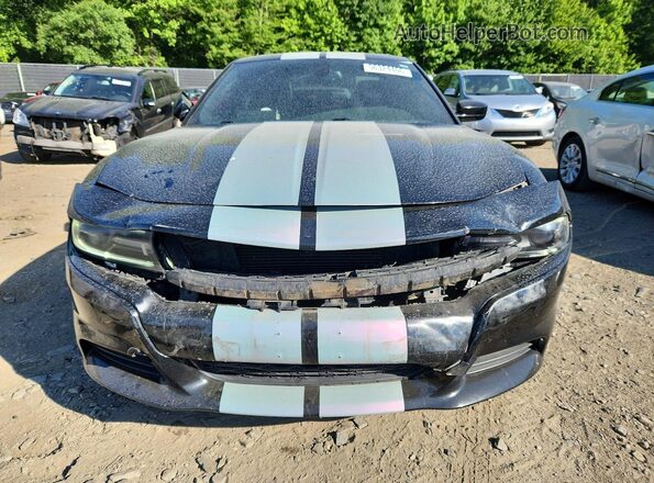 2C3CDXJG9GH306680 2016 DODGE CHARGER Black უკანა სალონის ხედი