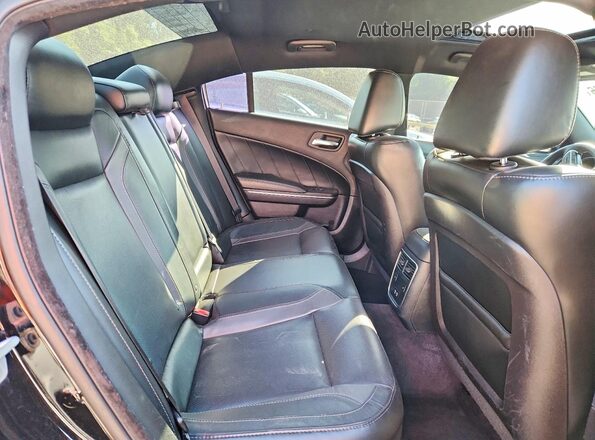 2C3CDXJG9GH306680 2016 DODGE CHARGER Black უკანა სავარძლების ხედი