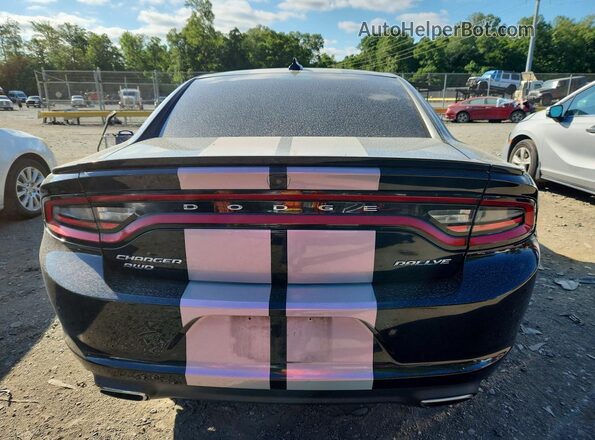 2C3CDXJG9GH306680 2016 DODGE CHARGER Black უკანა ხედი