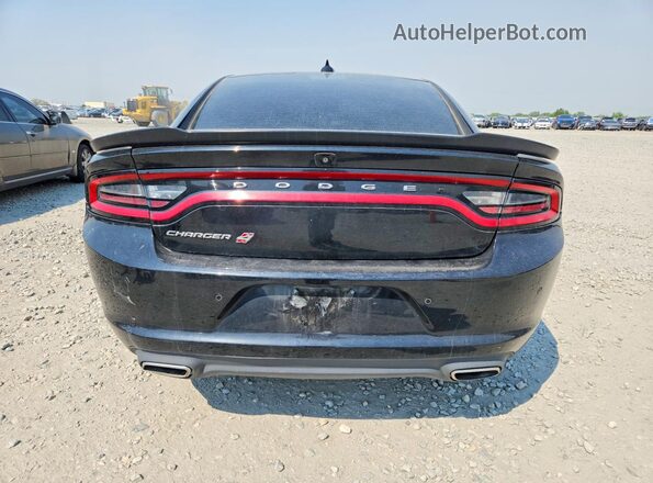 2C3CDXJG9JH222303 2018 DODGE CHARGER Black Rear view