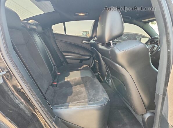 2C3CDXJG9JH222303 2018 DODGE CHARGER Black Rear seats view