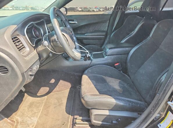 2C3CDXJG9JH222303 2018 DODGE CHARGER Black Front interior view