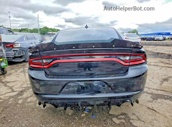 2C3CDXJG9JH230840 2018 DODGE CHARGER Black Widok z tyłu