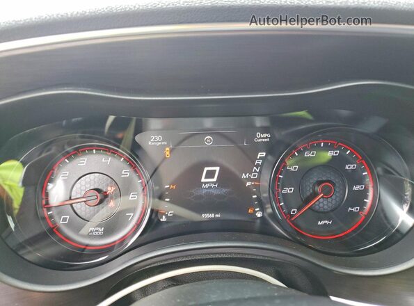 2C3CDXJG9JH230840 2018 DODGE CHARGER Black Widok zestawu wskaźników