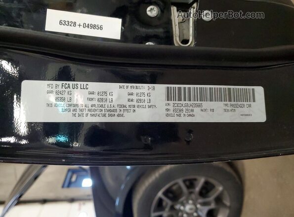 2C3CDXJG9JH235665 2018 DODGE CHARGER Черный Вид подкапотного пространства