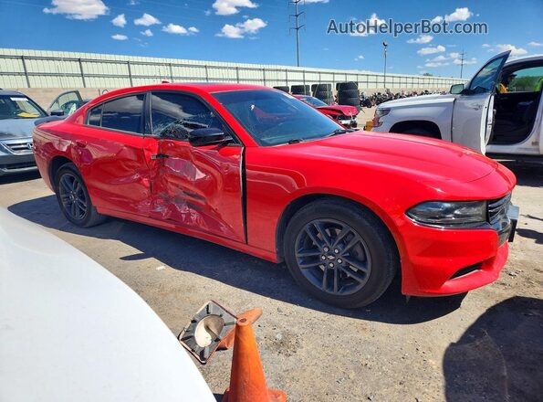 2C3CDXJG9KH728800 2019 DODGE CHARGER Red Передня права чверть
