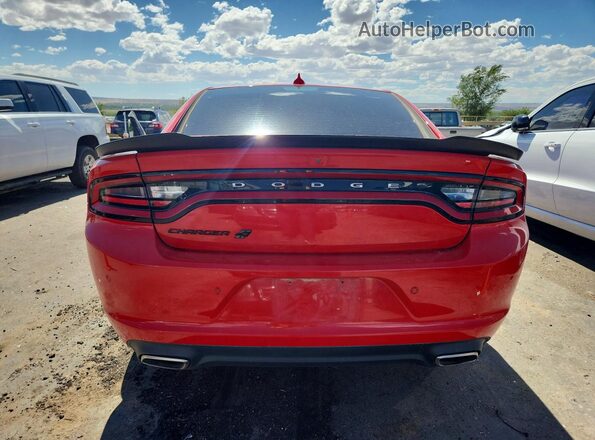 2C3CDXJG9KH728800 2019 DODGE CHARGER Red Вид ззаду
