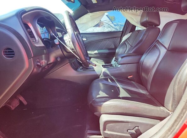 2C3CDXJG9KH728800 2019 DODGE CHARGER Red Вид салону спереду