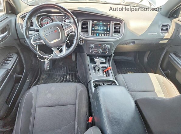 2C3CDXJGXJH285054 2018 DODGE CHARGER Black Widok deski rozdzielczej