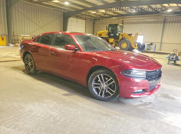 2C3CDXJGXKH611629 2019 DODGE CHARGER Red Przód prawy