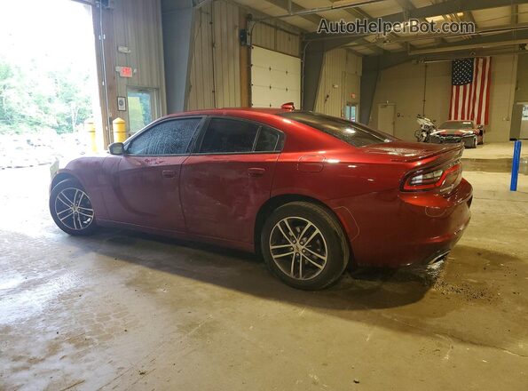 2C3CDXJGXKH611629 2019 DODGE CHARGER Red Tył lewy